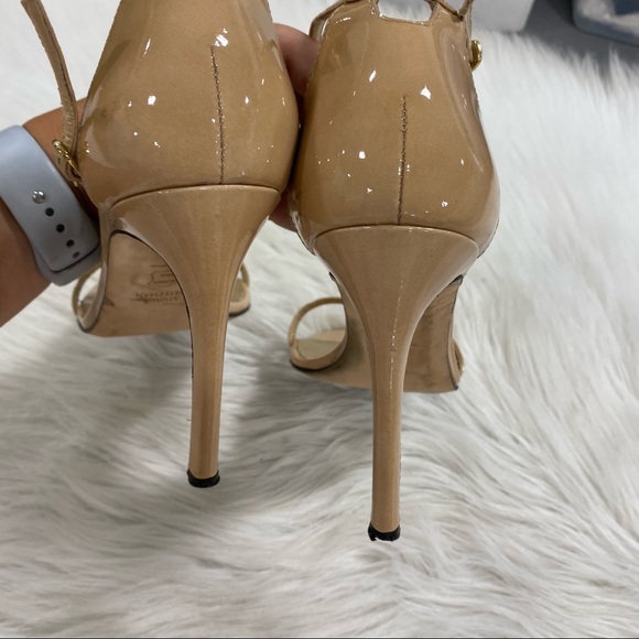 STUART WEITZMAN Nudistsong Patent Sandals SZ 8.5 - Picture 5 of 7